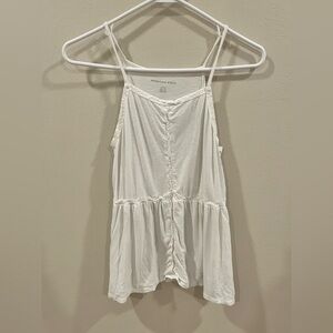American Eagle Off White Tank Top Size Small